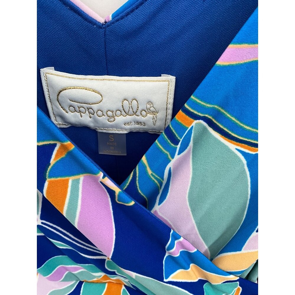 Cappagallo Womens Floral Dress S Blue/Lilac Multi-Color - Picture 2 of 7